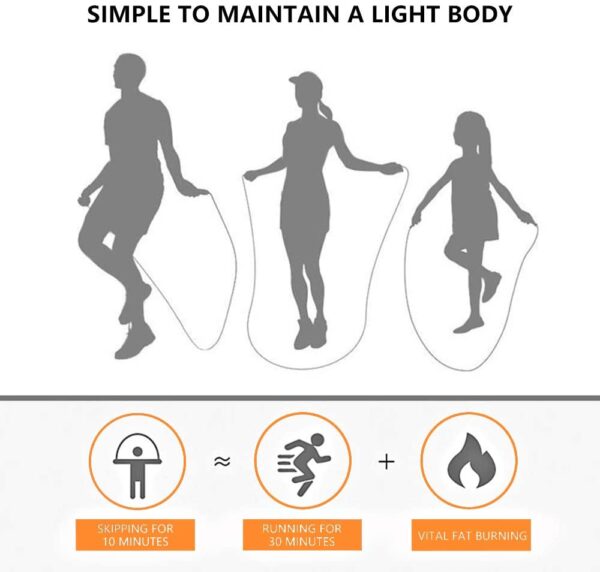 ARCTIC EAGLE Jump Rope, 100% libre de enredos para ejercicio físico. - Imagen 5