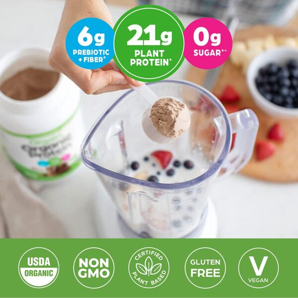 Proteína Orgánica Orgain, sabor Chocolate (2 libras) - Imagen 4