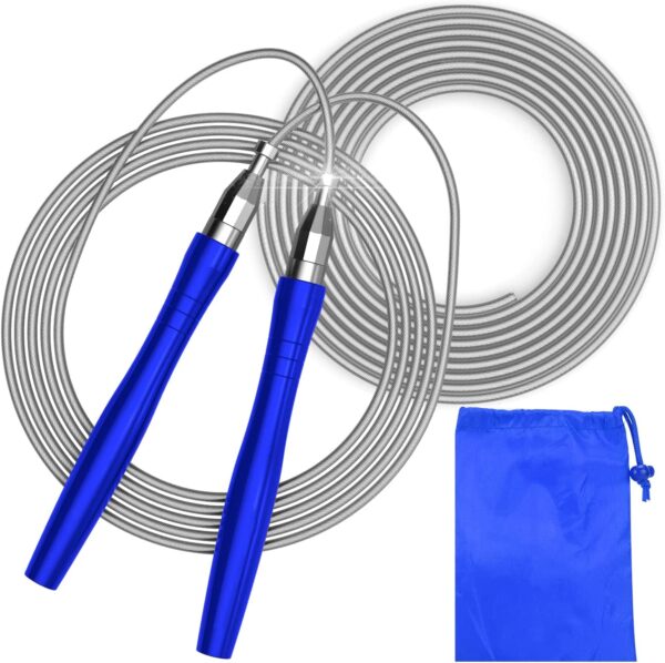 Cuerda de saltar para entrenamiento LifeEzy, color azul
