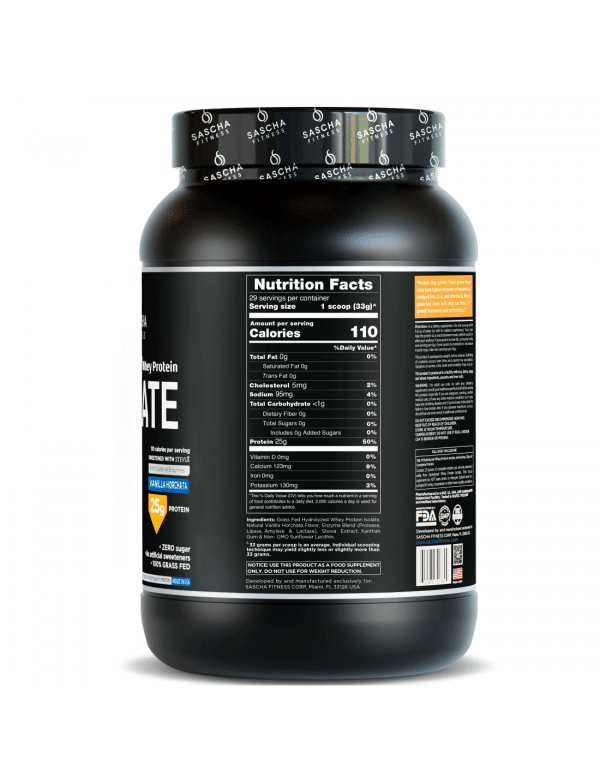 Proteína Sascha Fitness, Sabor Horchata Vainilla - Imagen 2
